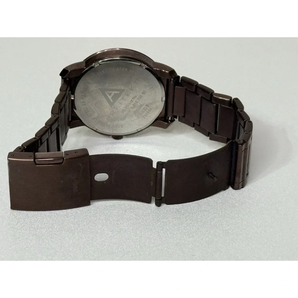 Fossil Men's Arkitekt FS4329 Stainless‎ Steel Water Resistant Bronze Tone Watch